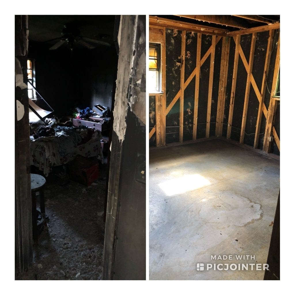 before and after wood floor cleaning